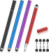 MEKO 4 Pack Stylus Pens for Touchscreens, 2-in-1 High Sensitivity&Precision Capacitive Stylus Pens for iPad iPhone Android Smartphone Tablets All ...
