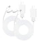 10ft 2-Pack Power Adapter Plug 9V Charger for Arlo Pro and Arlo Pro 2, Q,GO 1, Arlo Essential Spotlight/XL/XL 2nd Gen/Essential 2nd Generation,Bli...