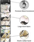 Clear Crystal Hanging Shelves Over The Door Organizer Storage for Closet with 5 Pockets Organizer for Bedroom Bathroom, 2 Pack?Black?...