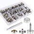 CENOZ 150 PCS Canvas Snap Kit Tool, Metal Screws Snaps Marine Grade 3/8" Socket Stainless Steel Boat Canvas Snaps with 2 PCS Setting Tool for Boat...