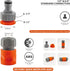 4 Piece Quick Connect Starter Set,Hose Fittings,1/2 Inch &3/4 Inch Plastic Hose Connector Garden Hose, Sprinkler or Spray Nozzle,Auto Parts Washin...