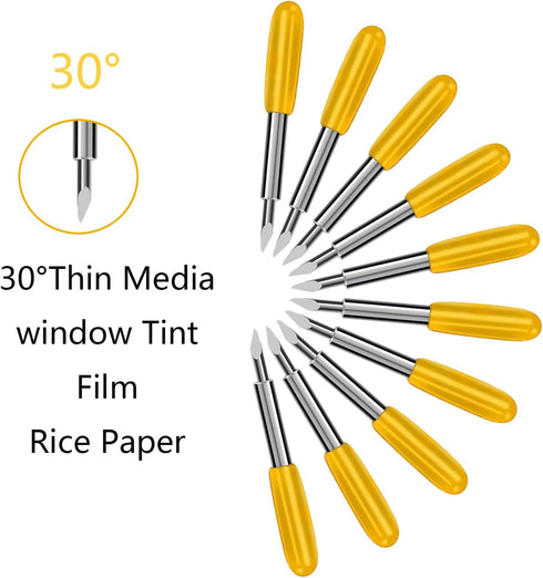 50 Pcs Replacement Blades Compatible with Explore 4/3/Air/Air2/Air one/Maker/Maker 4/3/2 Cutting Machines - Include 10PCS Fine Point Blade, 30PCS ...