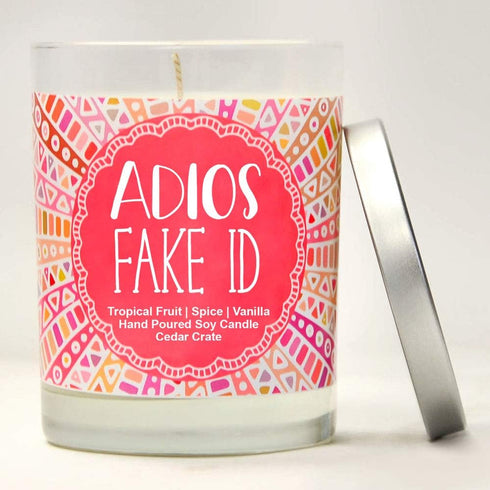 21st Birthday Gifts for Her, Women Friends - Adios Fake ID | Funny Birthday Gifts for Daughter, Sister, Best Friend, 21st Wine Glass Decorations, ...