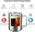 MEWAY 12oz Coffee Mug With Handle,Stainless Steel Insulated Travel Tumblers With Sliding Lid,Double Wall Vacuum Camping Cup for Hot & Cold Drinks ...