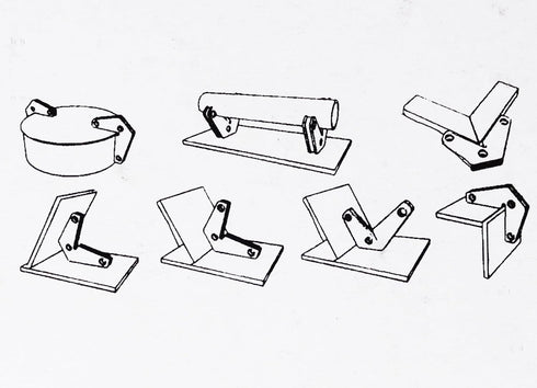 RIVERWELD Magnetic Corner Squares Strong Powerful Welding Accessories Magnet 90° Right Angle Setting Support Fixture Tool Max Pull Force 25 lbs 2p...