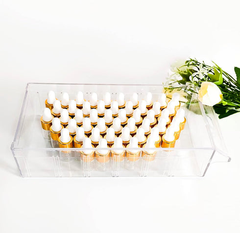 50PCS Transparent Sample Dropper Bottles, 3 ml Mini Essential Oil Dropper Bottles, Perfume Bottles with 2 Plastic Droppers for Travel Test Samples...