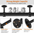 Ceiling Curtain Rod Brackets, Heavy Duty Curtain Rod Holders 1-1/4Inch Black Curtain Rod Hooks Hangers for Wall Closet Flange Rods Support, Curtai...