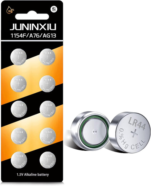 L1154f Battery AG13 Battery LR44 Batteries L1154 SR44 A76 Button L1154h Button Batteries Alkaline Coin Cell (10 Count)...