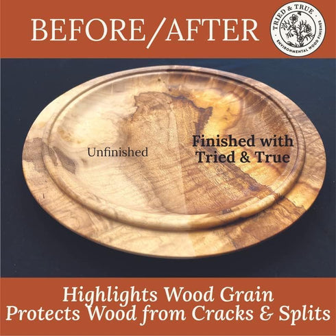 Tried & True Danish Oil, 8 oz. - Polymerized Linseed Oil Wood Finish & Sealer, Ideal for Furniture, Butcher Blocks, Salad Bowls, & More - Food Saf...