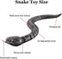 Remote Control Snake Toy, Realistic RC Snake Toy USB Rechargeable Robot Rattlesnake Model 16" Long Animal Prank Toy for Kids and Adults Christmas ...