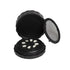 Denture Case,Dental All-Ceramic Veneer Processing Box, Denture Veneer Processing Box Round Shape Reusable Black Denture Storage Box with Spare Pad...