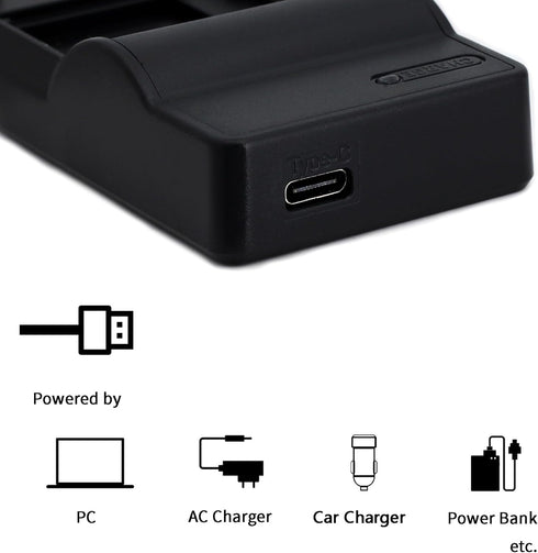 EN-EL15 USB Charger for Nikon 1 V1, D500, D600, D610, D7000, D7100, D7200, D750, D800, D800E, D810, D810A Camera and More...
