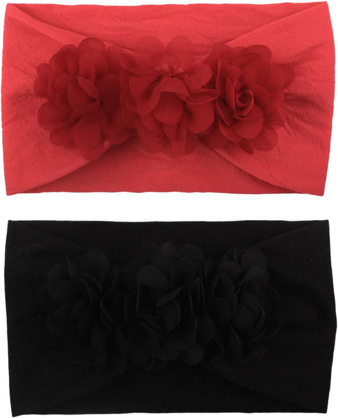 WZT Stretchy Knot Nylon Baby Headbands For Newborn Baby Girls Infant Toddlers Kids Bows Child Hair Accessories...