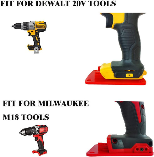 10Packs Tool Holders for Dewalt 20V Drill Mount Fit for Milwaukee M18 Tools (Red)...