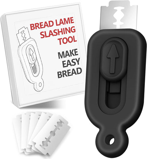 Bread Lame for Scoring Dough,Extractable & Magnetic Bread Lame Dough Scoring Tool with 5PCS Blades for Artisan Bread, Essential Sourdough Bread Ba...