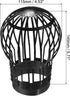 uxcell Gutter Guard, 5 Inch Down Pipe Gutter Balloon Guard Filter Strainer for Leaves Roof Screen, Pack of 4...