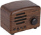 Wireless Bt Speaker, Portable Wooden Retro Desktop Speaker Bass Stereo FM Radio Speaker Support USB TF Card Fit for Travel Home Beach Bathroom Out...
