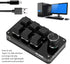 Sonew One Handed Programmable Mechanical Keyboard with Knob, Multifunction 6 Key Mini Gaming Keypad Shortcut DIY Keyboard (Black)...