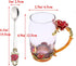 Kaiyuan Dynasty Tea Cup Glass Coffee Mugs Enamel Rose Flower Butterfly Drinking Cups with Spoon Set for Birthday Wedding Red Rose Tall Mug 12oz...