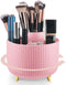 360°Rotating Makeup Organizer, 5 Slot Makeup Brush Holder, Spinning Cosmetic Organizer for Vanity, Bedroom(Pink)...