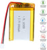 3.7V 103450 2000mAh Lipo Battery Rechargeable Lithium Polymer ion Battery with JST Connector, Can Replace 103454 963450 Lipo Battery...