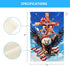 4th of July Patriotic Garden Flag Cross and Eagle Double Sided American Flag Memorial Independence Day Outside Small Yard Decoration (12 x 18 Inch...