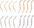 Beadthoven 40pcs Earrings Links Connectors Stainless Steel Tassel Pendants Golden Twisted Curved Connectors Bracelet Connectors Jewelry Making Fin...