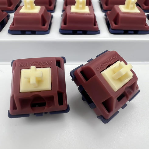 Gateron Quinn Keyboard Switches, 5-Pin Tactile Switches, Factory Pre-lubed,59gf Switches Keyboards,Compatible with RGB LED, Suitable for MX Mechan...