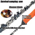 Pocket Chainsaw 25.6 Inch 65Mn Heavy Duty Fired Steel Hand Saw 33 Teeth Survival Chain Saw Folding Rope Saw for Camping Hiking Backpacking Gear Fa...