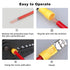 100Pcs Quick Disconnects Vinyl Insulated Female Spade Wire Connectors, 12-10AWG 6.3mm 1/4" Electrical Crimp Terminal...