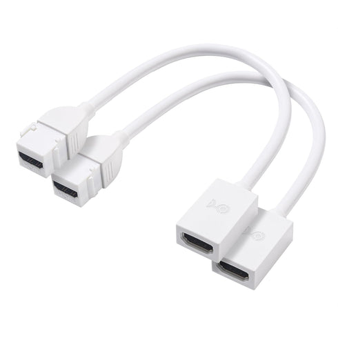 Cable Matters 2-Pack 48Gbps HDMI 2.1 Keystone Pigtail Cable - 8 Inches, Support 8K@60Hz, 4K@240Hz and HDR (HDMI Keystone Pigtail 8K, HDMI 2.1 Pigt...