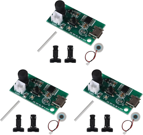 3pcs 5V USB Humidifier Atomization Module Driver Board, USB Spray Module Circuit Board Atomization Module Atomization Plate Circuit Board for Home...