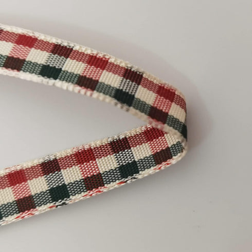 Micomon Gingham Ribbon - Red & Green Checkered Christmas Ribbon, 25 Yards Each Roll, 100% Polyester (3/8")...