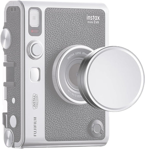 Lens Cap Cover for Fujifilm Instax Mini EVO Instant Camera, Lens Cover with Flocking Internal, Anti-Scratches Aluminum Accessories for Fuji Instax...