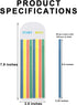 Sticky Long Tabs 6 Sheet Highlighter Tape 960 Pcs Translucent Sticky Notes Tabs for Annotating Books Bible Study Supplies...