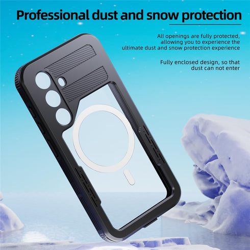 Case for Samsung Galaxy S24 Case Waterproof Compatible with Magsafe Heavy Duty Protective with Built-in Screen Protector Dustproof Shockproof Phon...