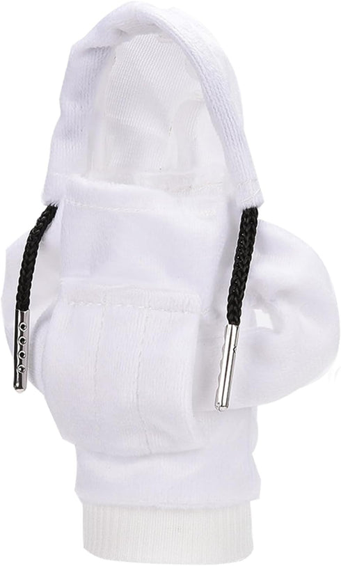 Car Gear Shift Knob Cover Funny Gear Shift Hoodie Universal Knob Cover Car Shifter Protector Decoration Automotive Interior Accessories, White...