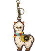 CHALA Farm Collection Women's Decorative Key Fob/Coin Purse Accessory (Llama)...