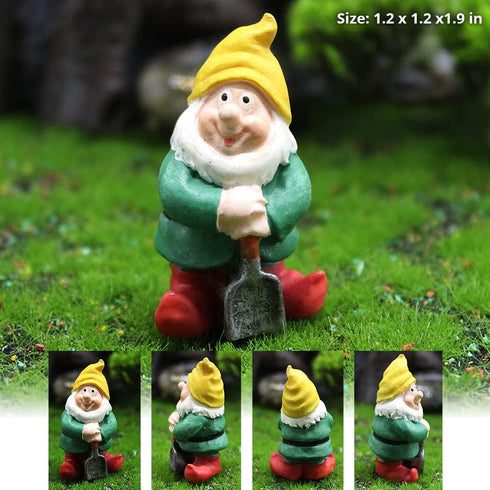 PEATOP Fairy Garden Accessories, Garden Gnome Figurines Set of 7, Miniature Gnome Figurines for Plant Pots Decor, Home Decoration, Fairy Garden...