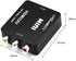 HDMI to RCA 1080P HDMI to AV 3RCA CVBs Composite Video Audio Converter Adapter Supporting PAL/NTSC with USB Charge Cable-Black...