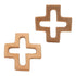 2pcs Organic Wood Cross Pure Natural Animal Shape Toys Beech Wooden Handmade Grasping Pattern DIY Pacifier Chain Pendant...