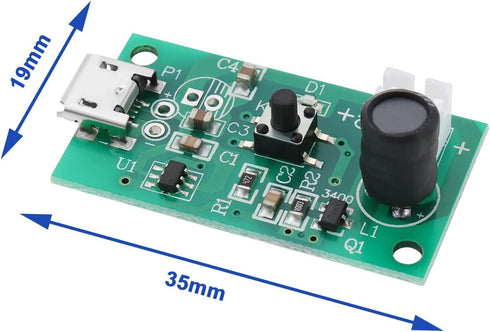 1 Set Atomization Disc 5V Module USB Humidifier Atomization Plate USB Mist Maker Atomization DIY Plate with Timing Switch for Home Work, 729-BIW...