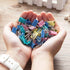Small Binder Clips 1 inch Length, Colorful, for Office (64 Pcs)...