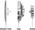 SANNO Suction Cups replacement for shower caddy sope dish double hooks- Set of 4 Suction Cups...