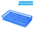 PATIKIL 50 Wells Tube Rack, 1 Pcs Vial Rack Double Layer Centrifuge Tube Holder for Microcentrifuge Tubes 5,10,15ml, Blue...