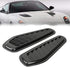 Air Flow Intake Cover, 2pcs Carbon Fiber Style Car Air Flow Intake Decorative Scoop Bonnet Vent Hood Cover Universal Air Flow Vent Cover Hood Scoo...