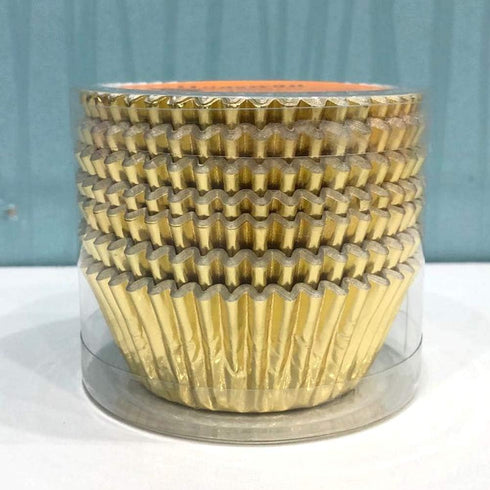Shiny Gold Foil Cupcake Liners Standard Paper Baking Cups for Wedding, Party and More, 120-Count...