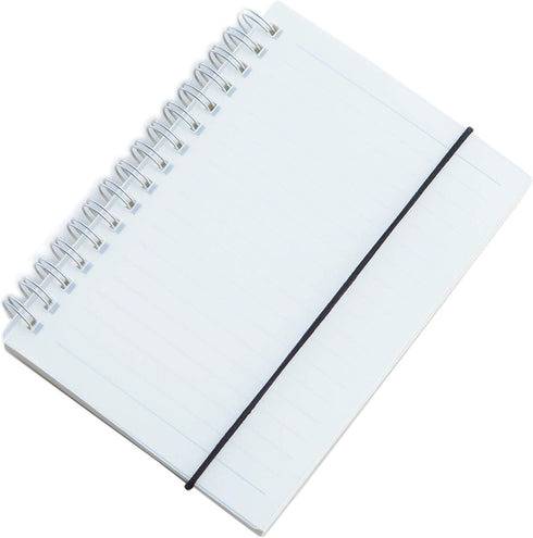 Yansanido 2 Pcs A6 College Ruled Clear Hardcover Spiral Notebooks Journals Planner 5.7 Inch x 4.1 Inch 160 Pages (80 Sheets) Thick Paper (Ruled 2 ...