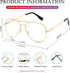 Polarized Aviator Sunglasses for Men Women Metal Frame 100% UV400 Protection Lens, 58mm...