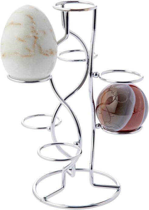 Bard's Silver Egg Stand/Holder, 7 Egg Display, 1.375" Diameter...